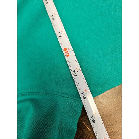 Cathy Daniel's Green Shoet Sleeve Cardigan Womens Size Small White Trin Long Swe - Picture 6 of 7